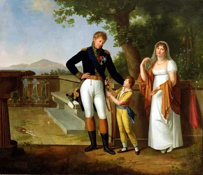 General Rossetti (1776-1840) Commandant of Naples and his Family, c.1813
